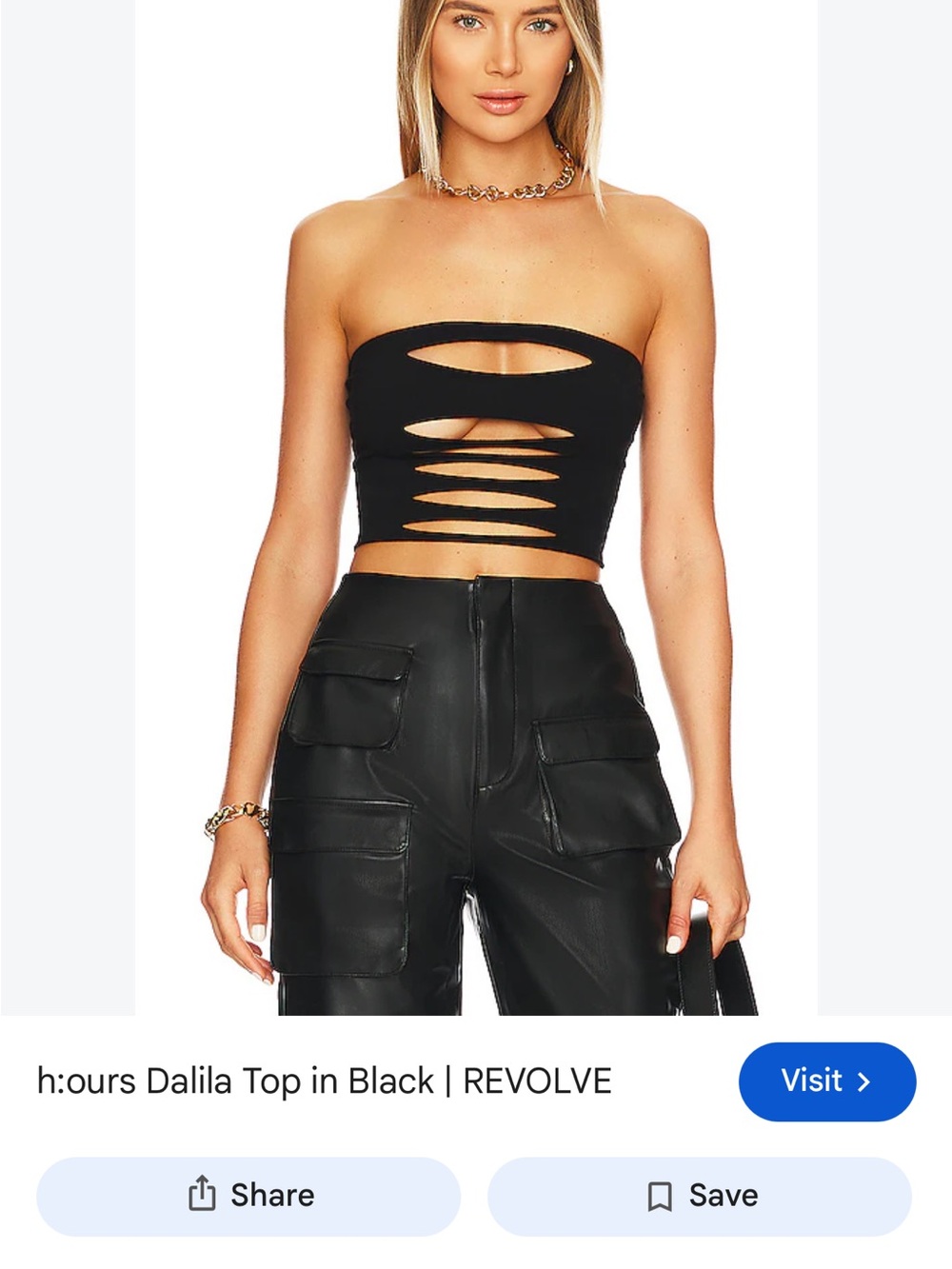 Revolve hours dalila top black